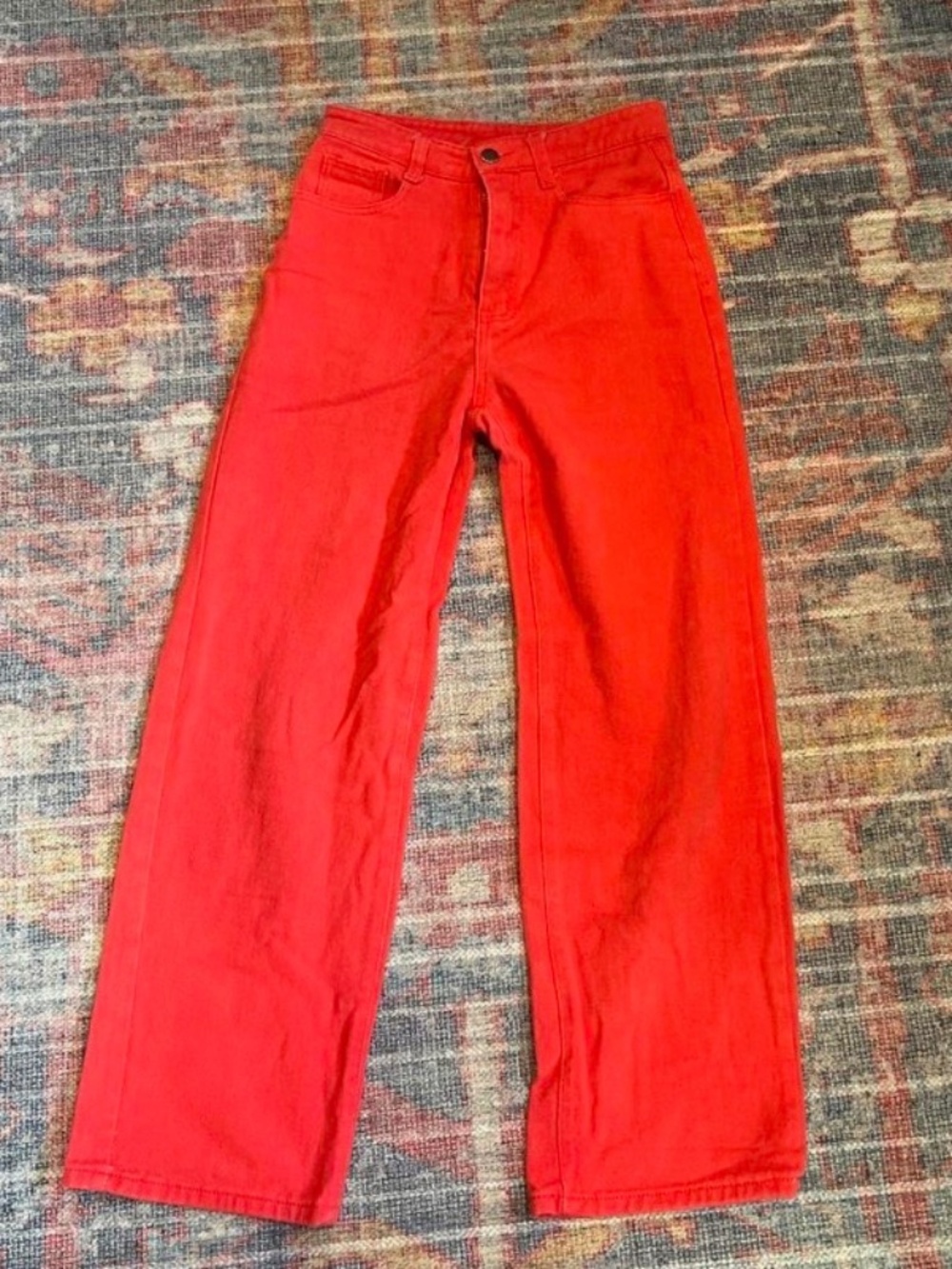 Red jeans